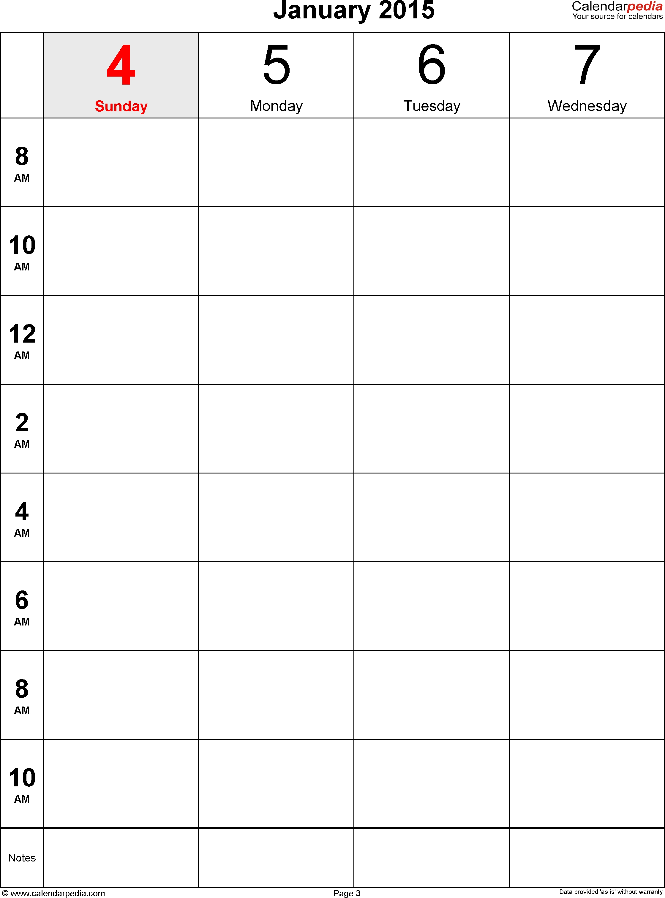 Weekly Calendar 2015 For Pdf - 12 Free Printable Templates with regard to Week 2 Weekly Calendar Printable