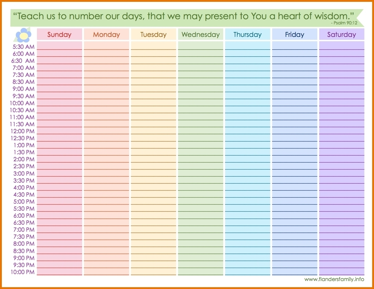 Weekly Calendar Hour Calendars Jazz Gear Blank With Times Hours within Weekly Calendar With Hours Printable