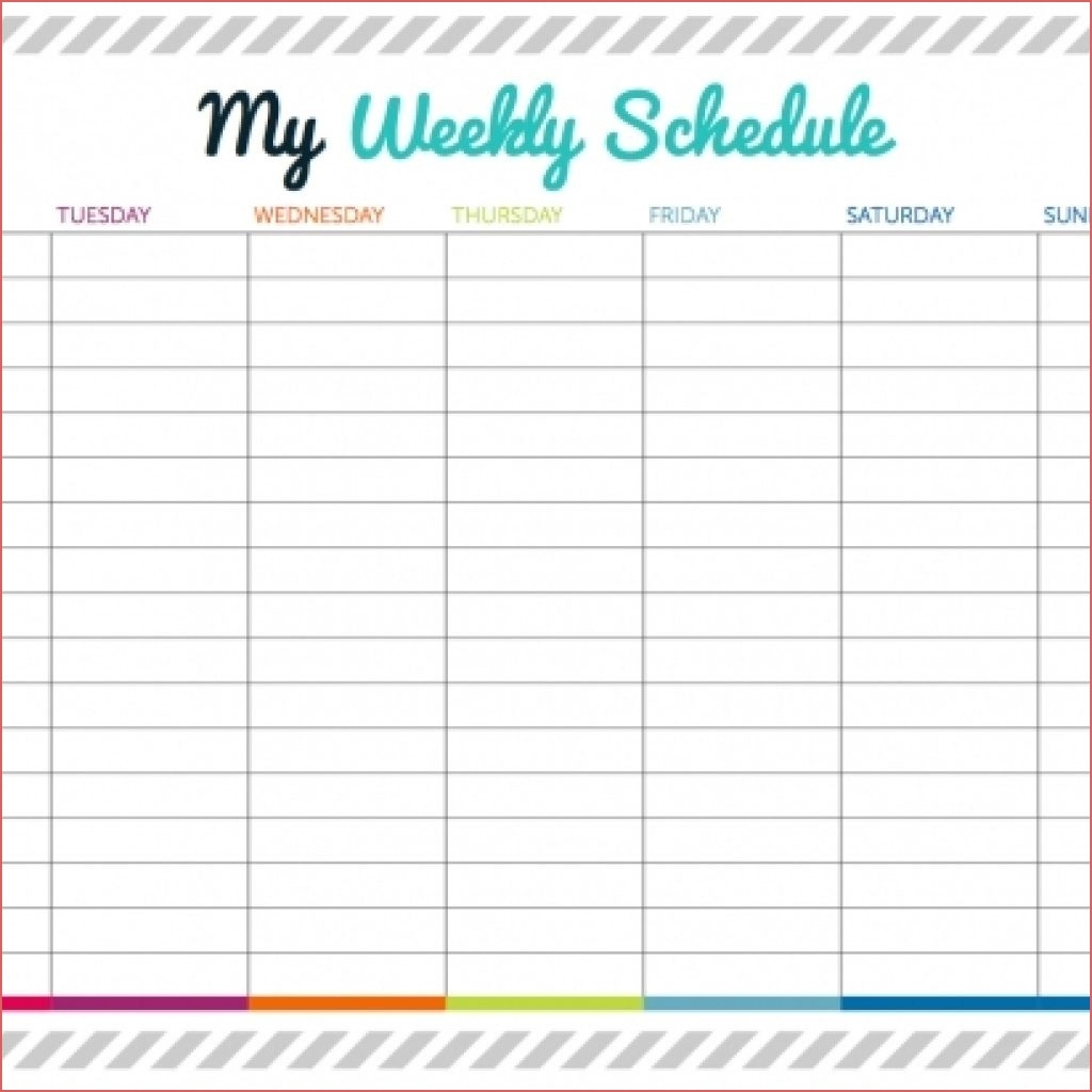 Weekly Calendar With Time Slots Printable Template Printable Weekly intended for Blank Weekly Calendar With Time Slots