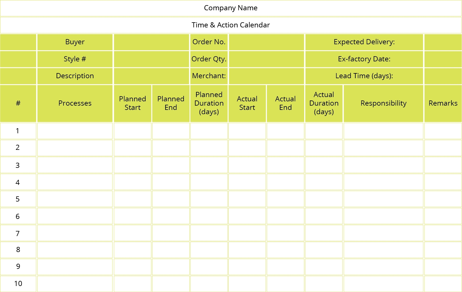 What Is Time And Action Calendar? • Stitch Diary in Time And Action Calendar Templates