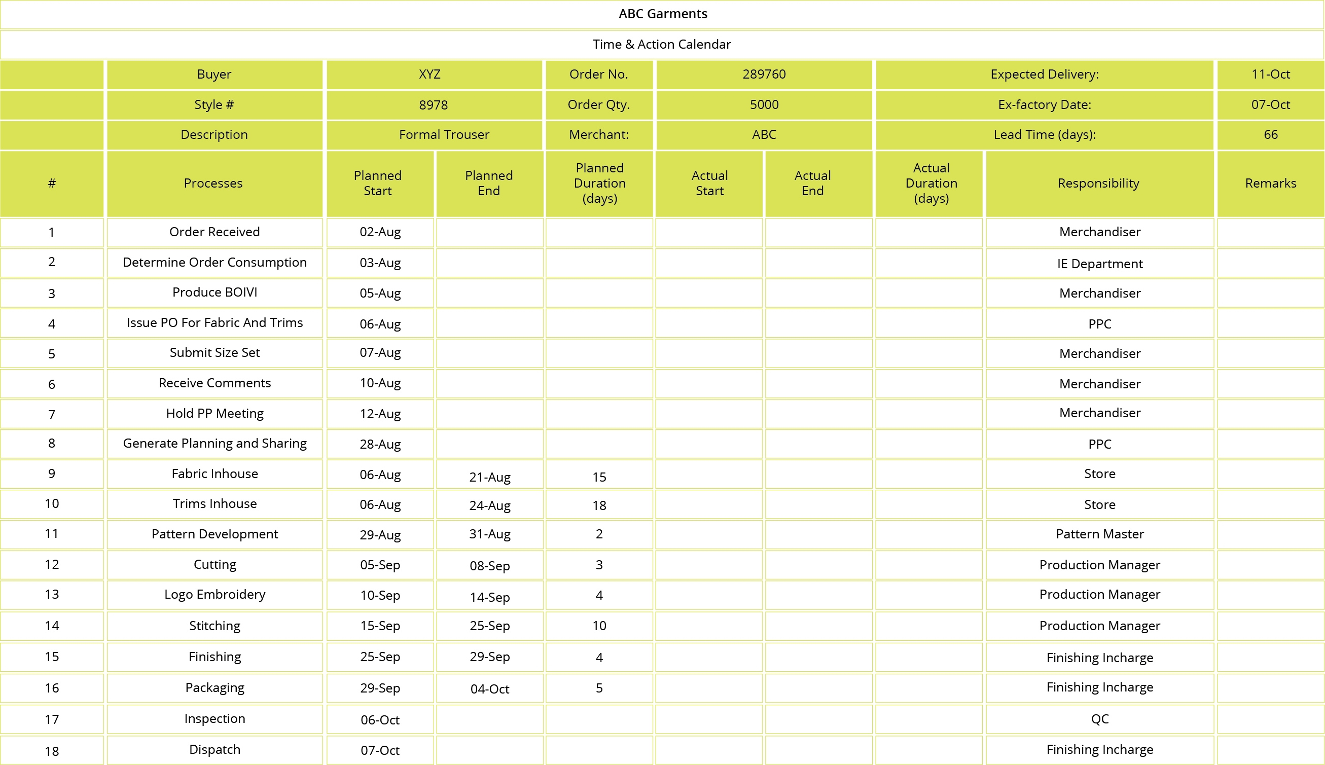 What Is Time And Action Calendar? • Stitch Diary with Time And Action Calendar Templates