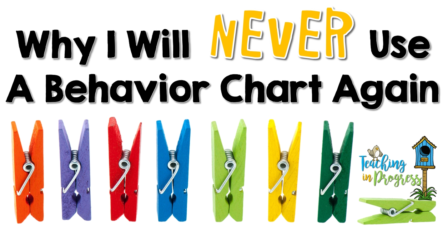 Why I Will Never Use A Behavior Chart Again - Teaching In Progress pertaining to Free Behavior Calendars For Kindergarten