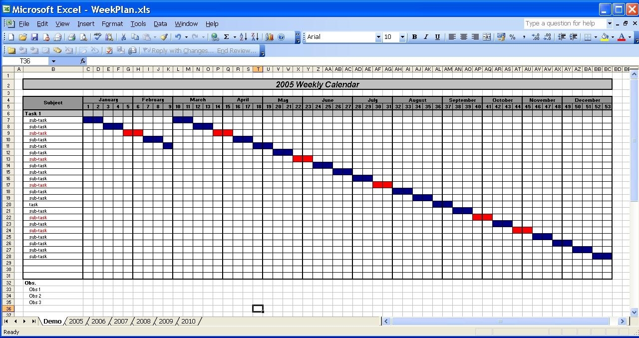 Yearly Calendar Template Excel throughout Annual Event Calendar Template Excel