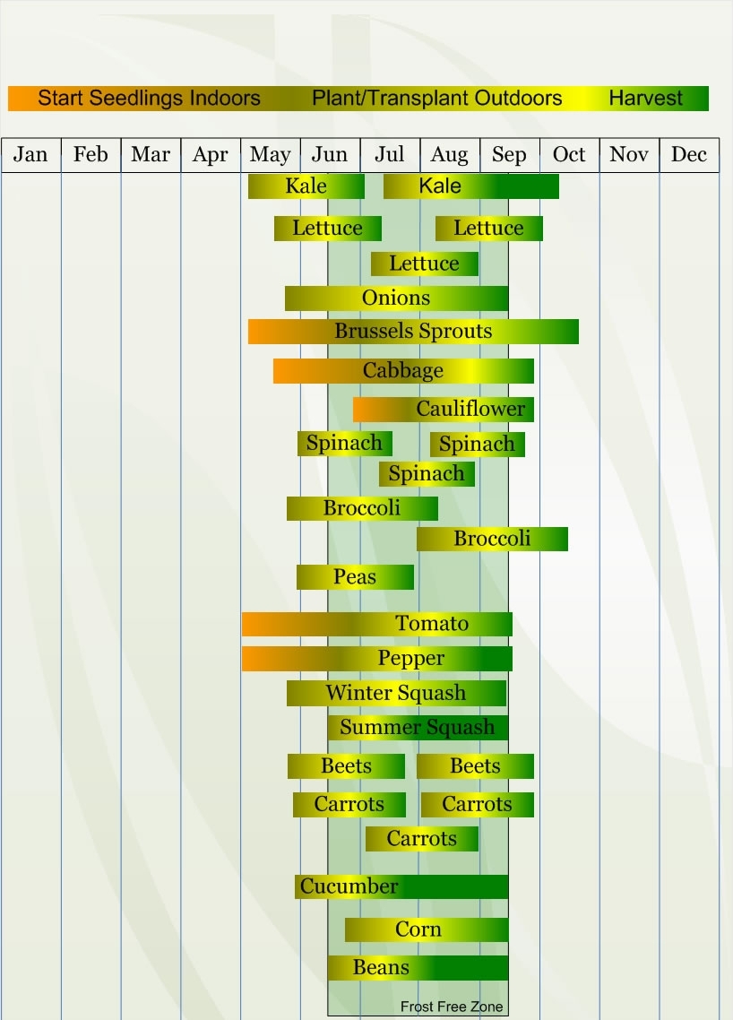 When To Plant Vegetables Calendar When To Plant Vegetables Calendar