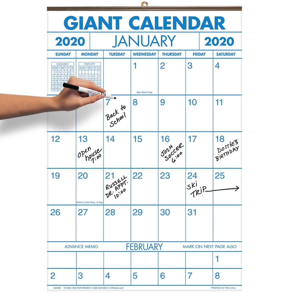 2-Year Large Calendar – 14 1/4&quot; X 21 3/4&quot; Calendar intended for U Of R 2020 Calendar