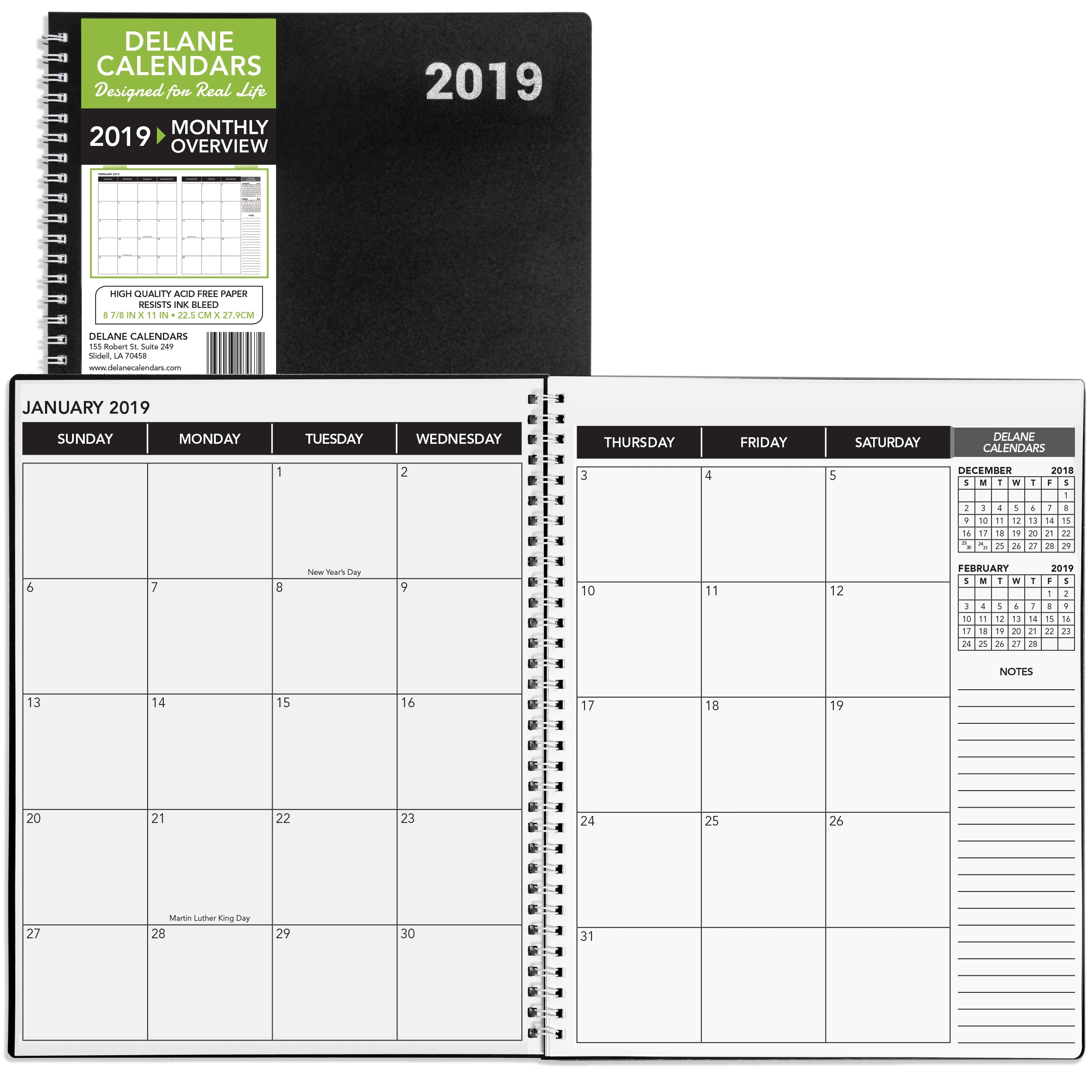 2019-2020 Academic Planner, 8.5&quot; X 11&quot;, Premium Paper, Monthly for 2020 Calendar 8.5 X 11