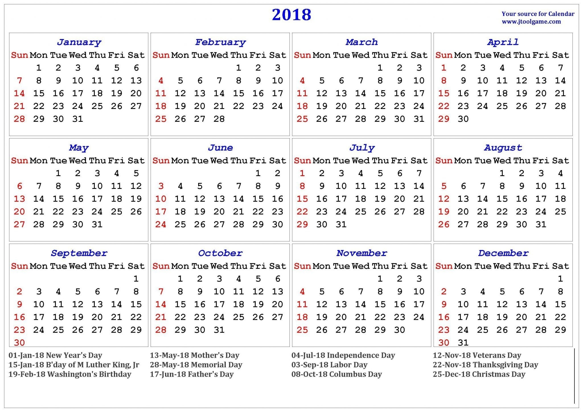 2019 Holidays Usa | Blank November 2018 Calendar | Printable in 2020 Printable Liturgical Calendar Free