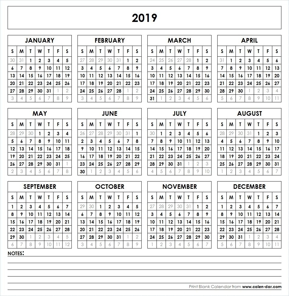 2019 Printable Calendar | Yearly Calendar | Printable Calendar with regard to Microsoft Word Calendars 2019-2020