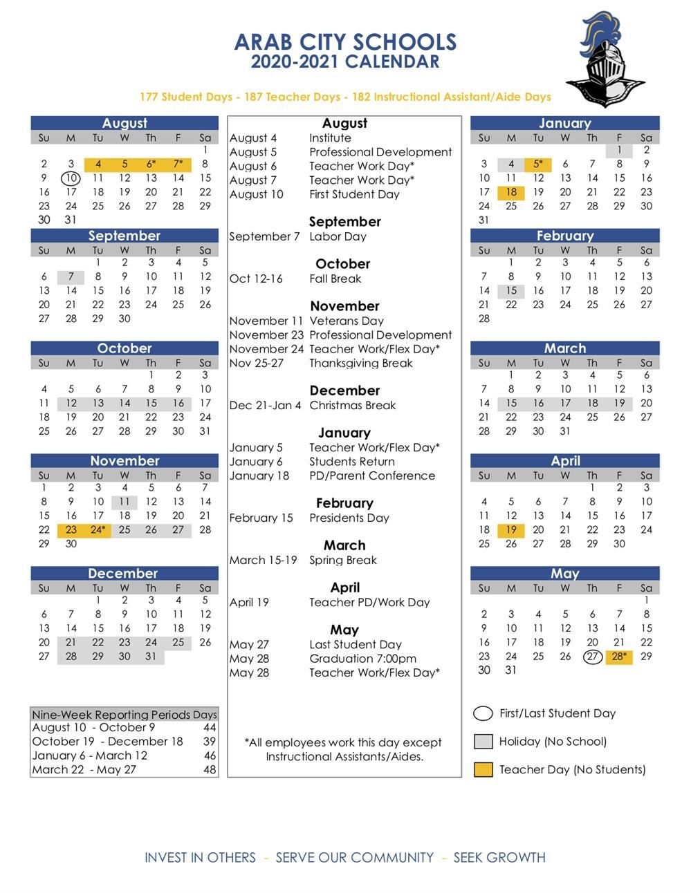 Pshe Special Days Calender 2020