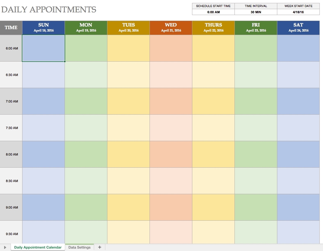 Free Printable Event Calendar Template