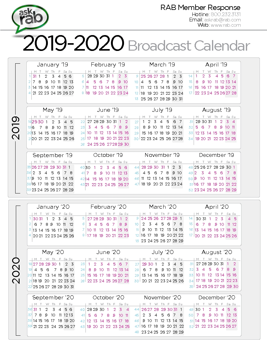 Retail Calander 2020 Calendar Inspiration Design