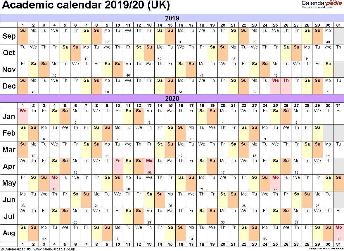 July 2019 June 2020 Calendar