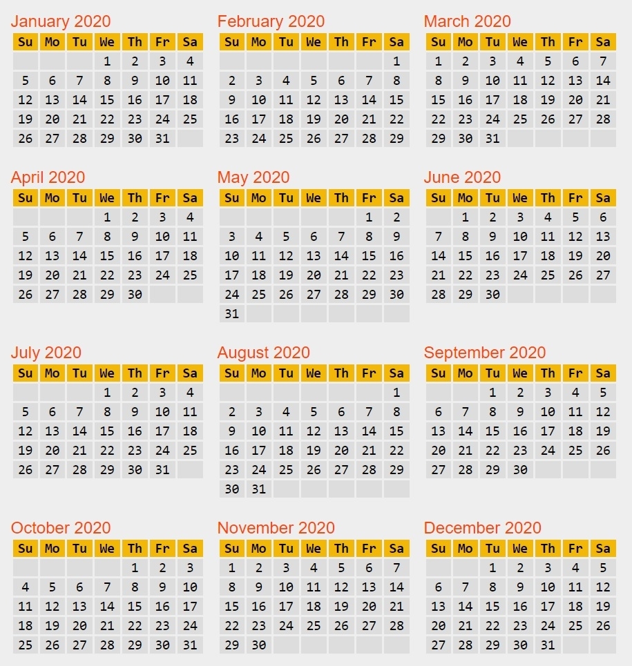 Calendar Reform Needed? within Leap 2020 Calendar-Year