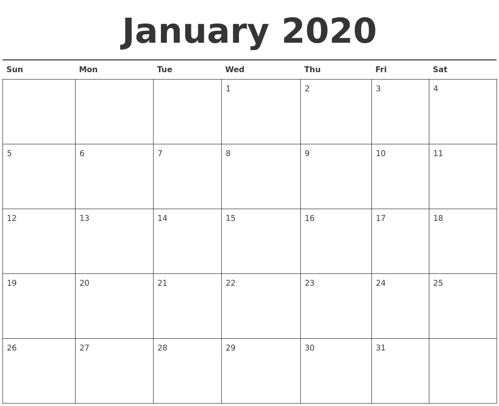Category: Calendar 0 | Jcreview with regard to Free Printable 2020 Waterproof Calendars