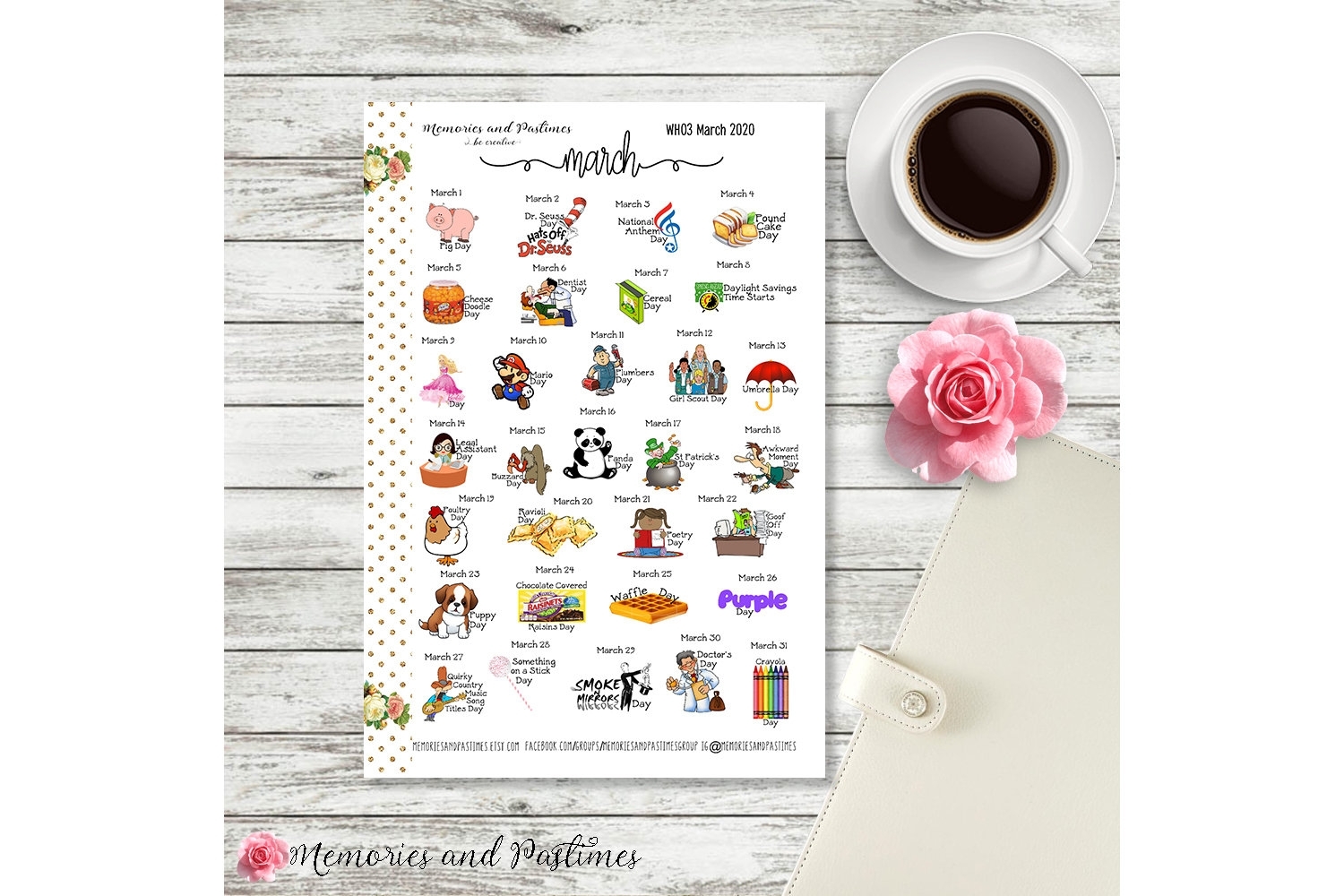 Celebrate March 2020 Planner Stickers National Holiday | Etsy intended for Special Days In 2020