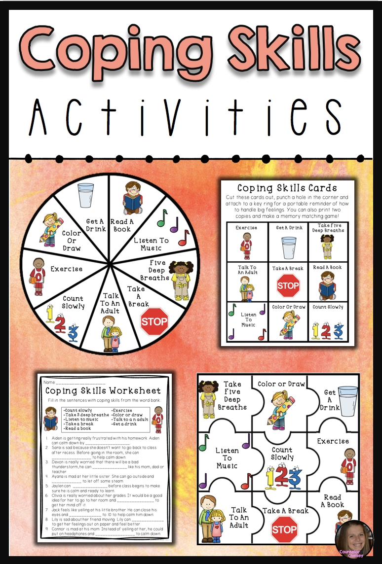 Coping Skills Activities | Behavioral Specialist | Coping Skills for Social Skills Fill In The Blank