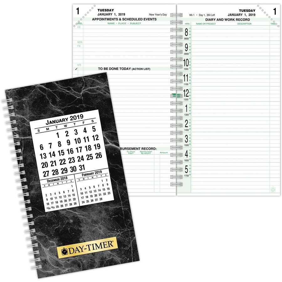 Day-Timer Original 2-Page-Per-Day Pocket Calendar Pages - Daily - 1 for 8.5 X 11 Calander Filler For 2020