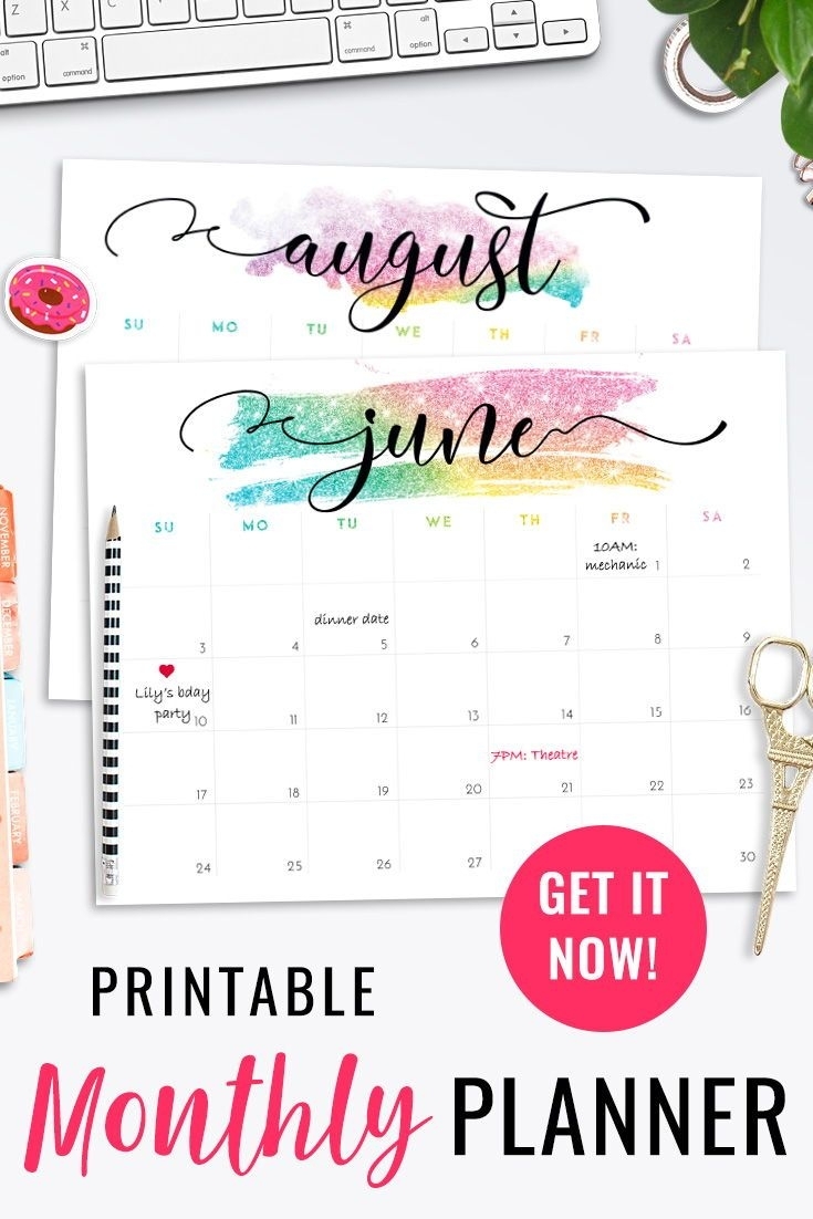 Desk Calendar 2019 Monthly Planner, 2019 Wall Planner, 2019 2020 throughout 2020 Wall Calendar Kikki K