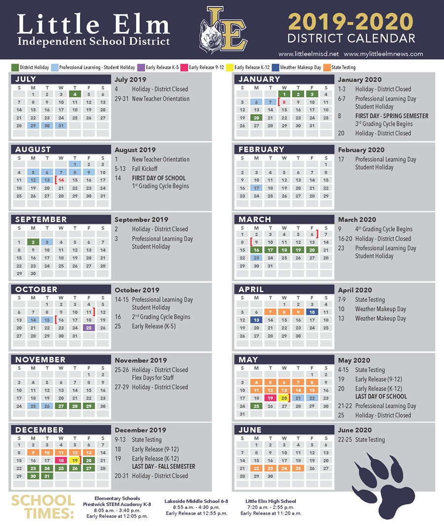 District Calendar / Academic Calendar within Calendar 2020 Pdf Romania