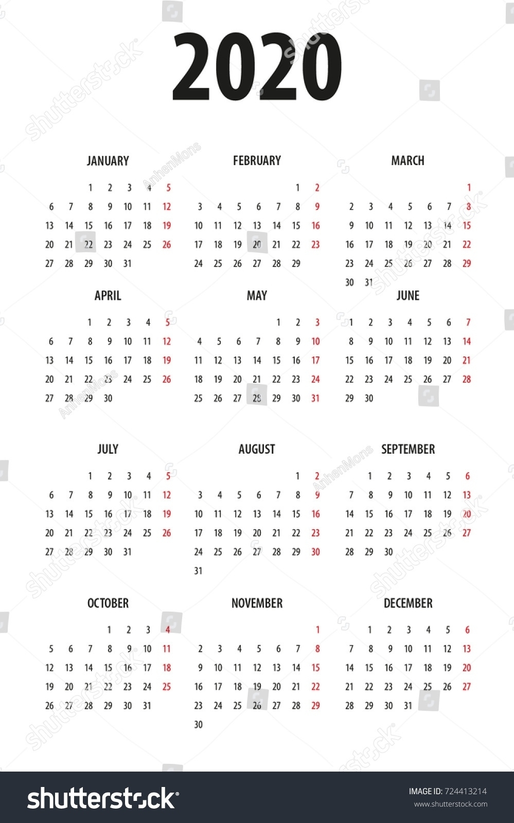 Exceptional 2020 Calendar Monday To Sunday • Printable Blank with 2020 Calendar Monday To Sunday