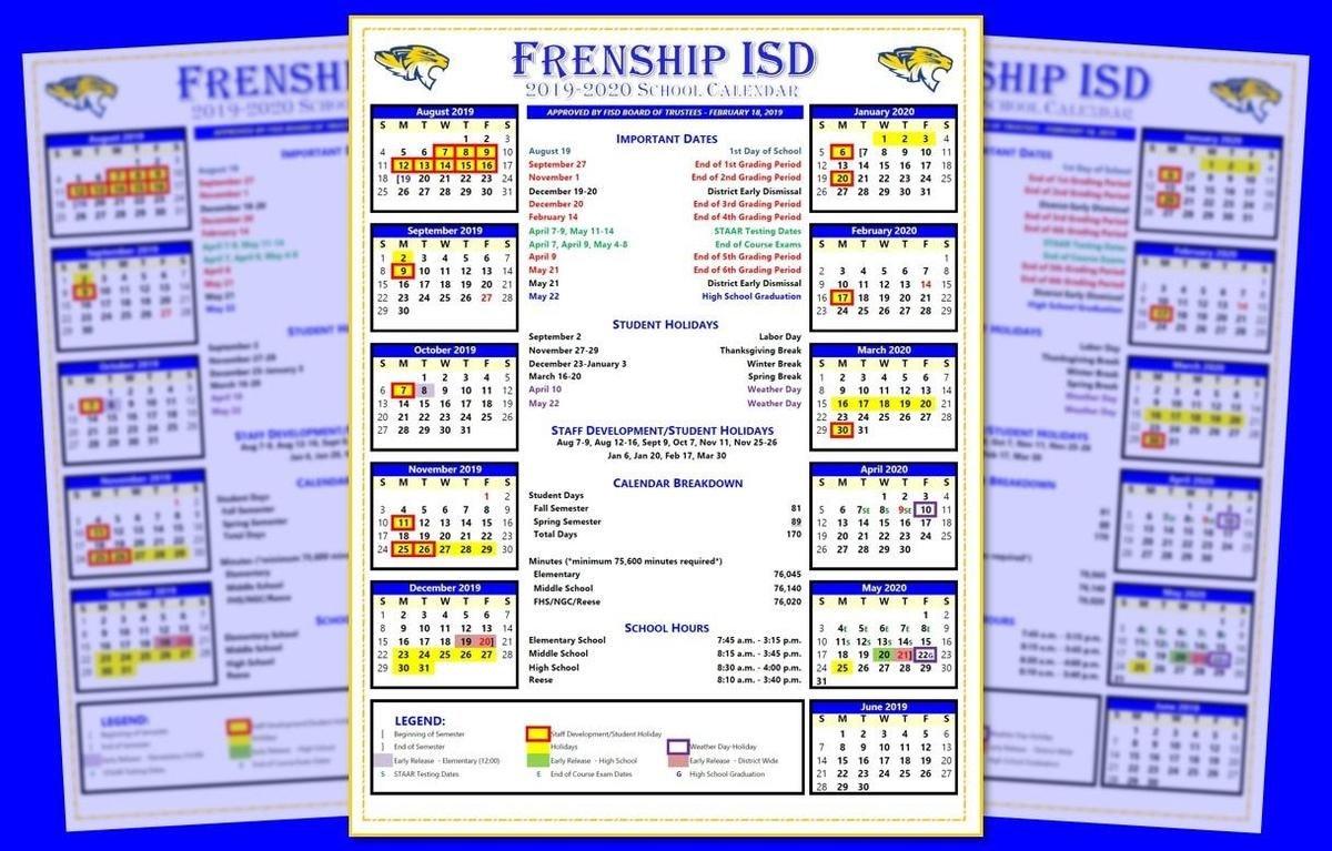 Fisd Board Approves 2019-2020 School Calendar inside Chick-Fil-A Calender 2020