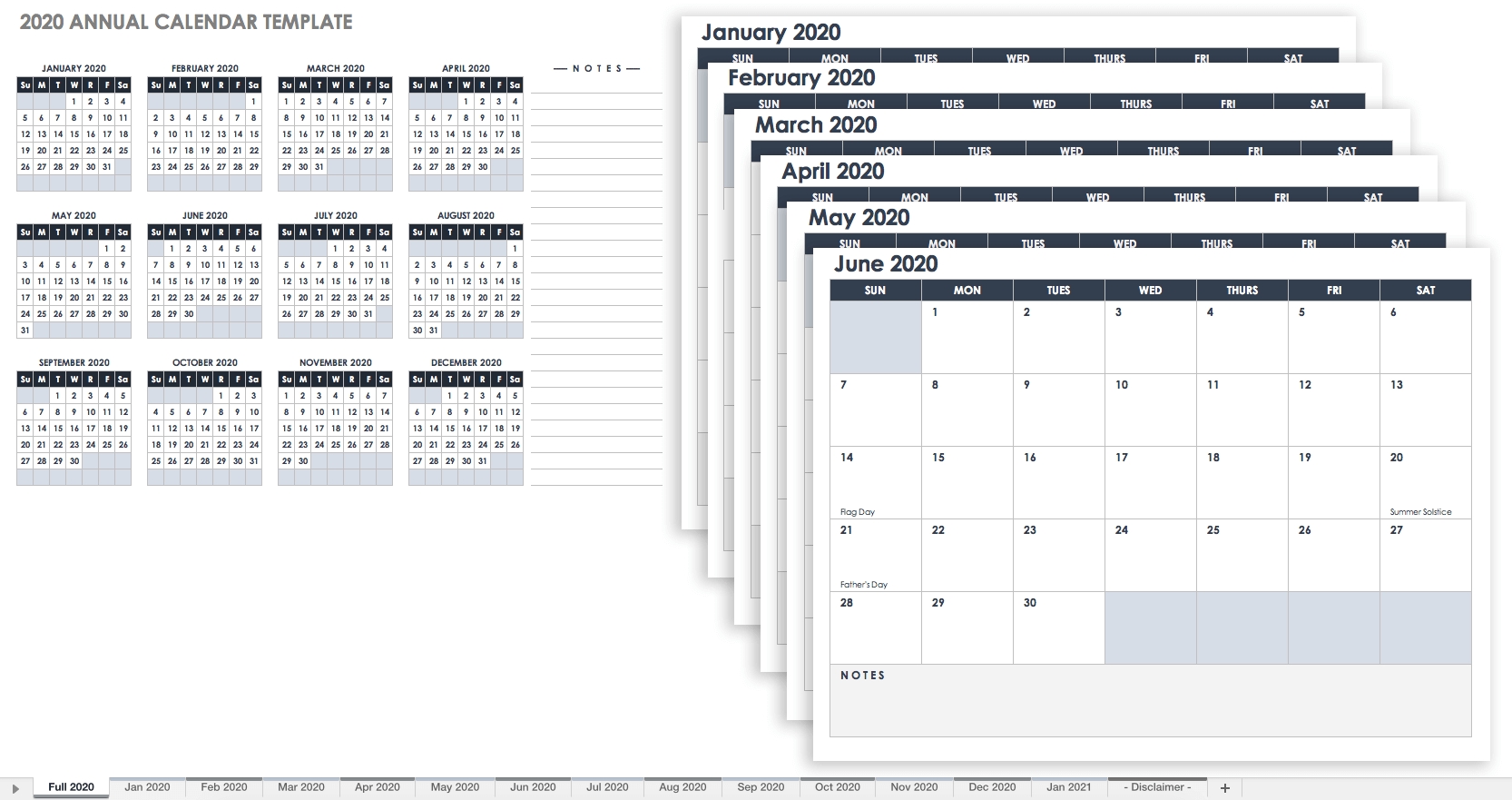 Free Blank Calendar Templates - Smartsheet intended for 2019-2020 Blank Calendar To Print