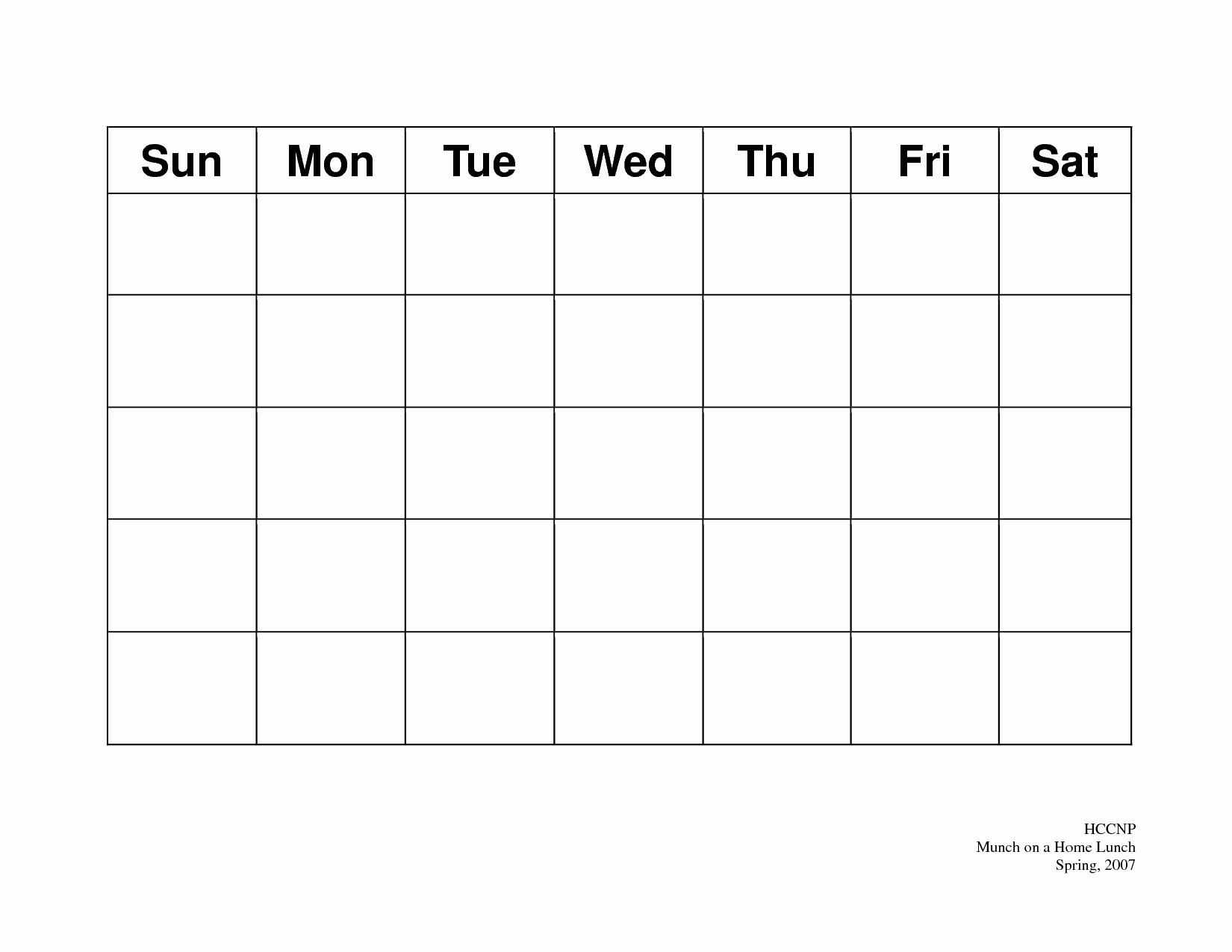 Free Printable 5 Day Monthly Calendar – Insightsonline intended for Free Printable 5 Day Calendar