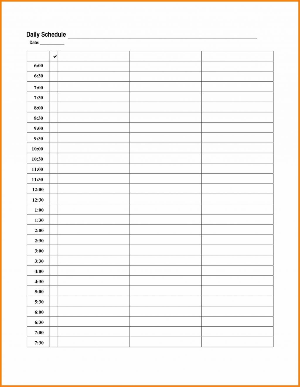 Free Printable Daily Schedule Planner Templates Template Lab with Printable Daily Calendar With Time Slots