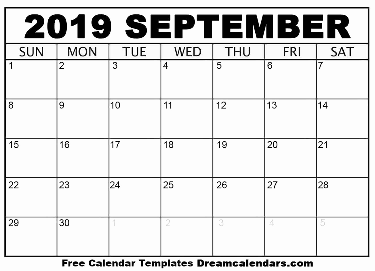 Fresh 48 Illustration September Printable Calendar 2019 | Sharmoble pertaining to Free 8/2019 -5/ 2020 Printable Calendar