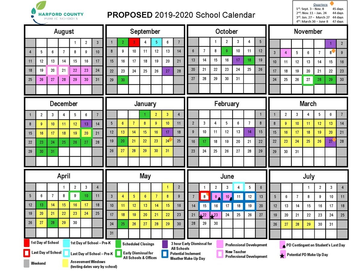 Hcps On Twitter: &quot;the Proposed 2019-2020 School Calendar Was pertaining to Embedded Calendar 2020