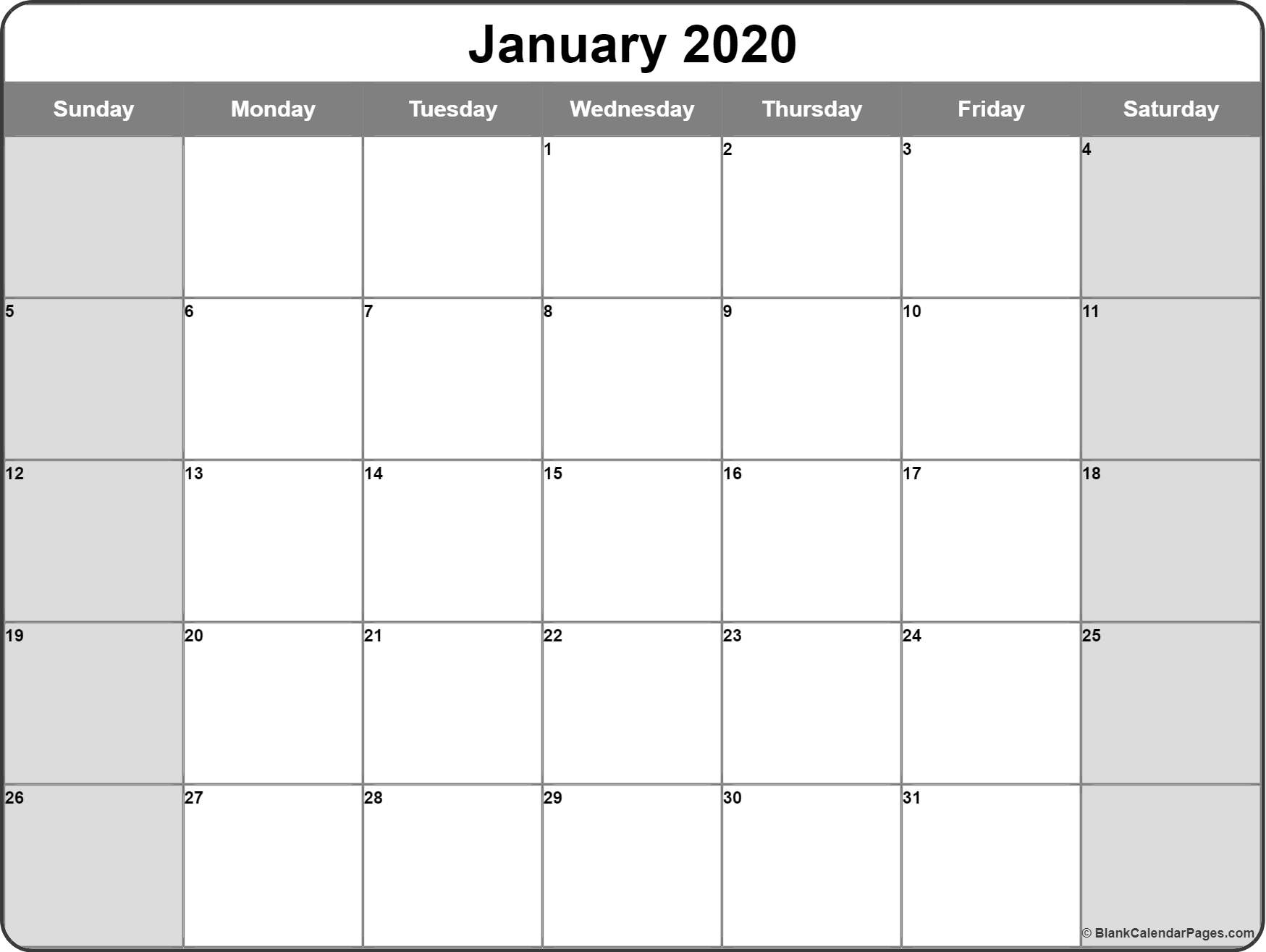 January 2020 Calendar | Free Printable Monthly Calendars with Imom 2020 Calendar