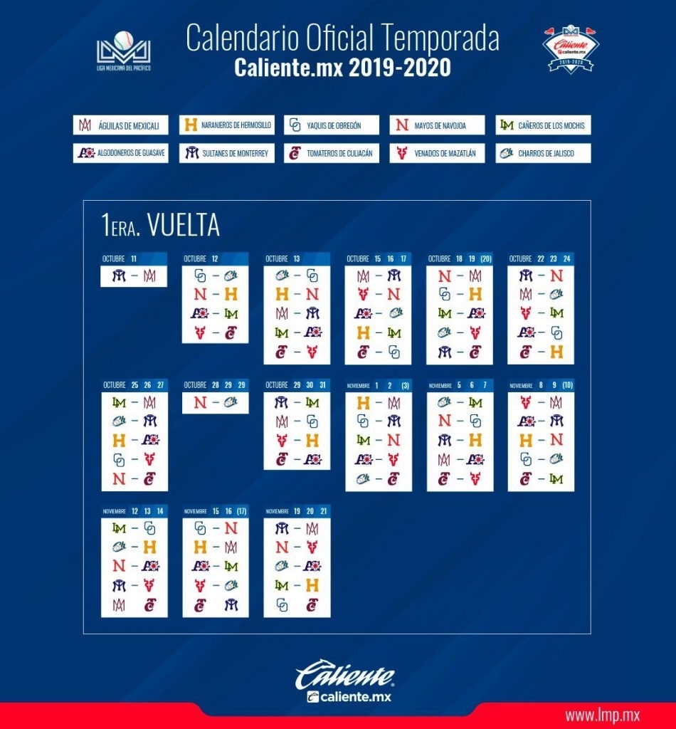 Lmp Define Su Calendario | Puro Beisbol in Calendario Liga Mx 2019 2020