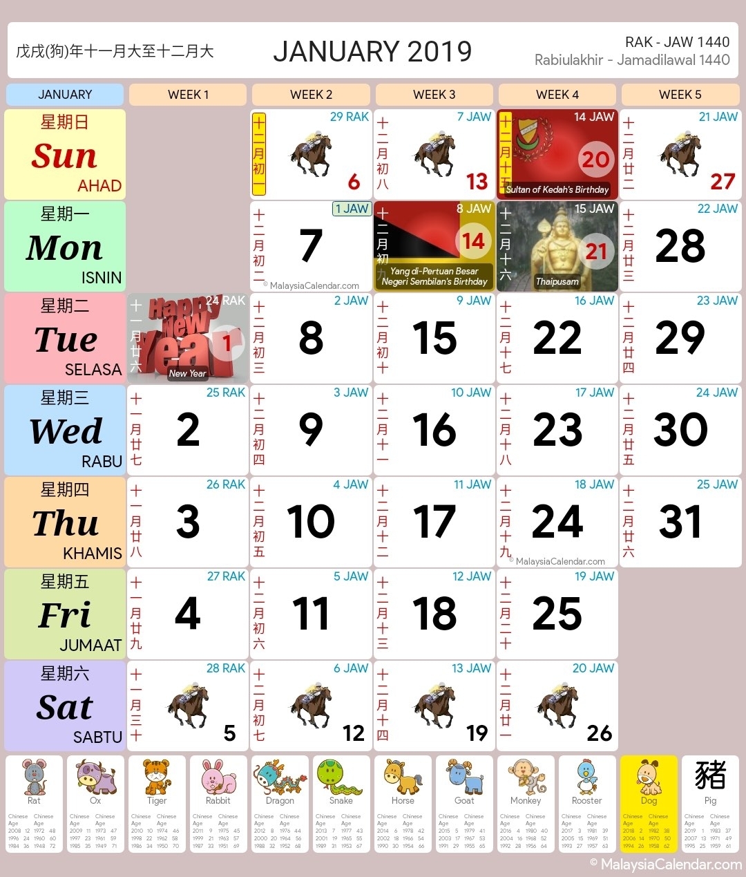 Malaysia Calendar - Blog in Malaysia 2020 Calendar