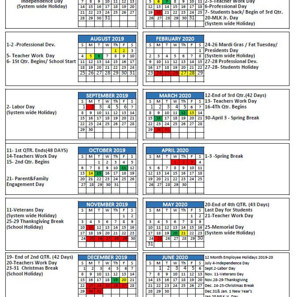 Mcpss Releases 2019-20 School Year Calendar | Thewire pertaining to Calendar 2019-2020 Important Dates