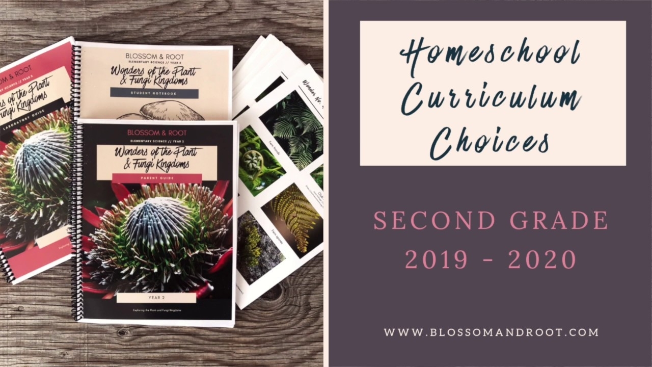 Our Homeschool Second Grade Curriculum Choices 2019 – 2020 – Blossom with Homeschool Year At A Glance 2019-2020 Botanical Calendar Printable Free