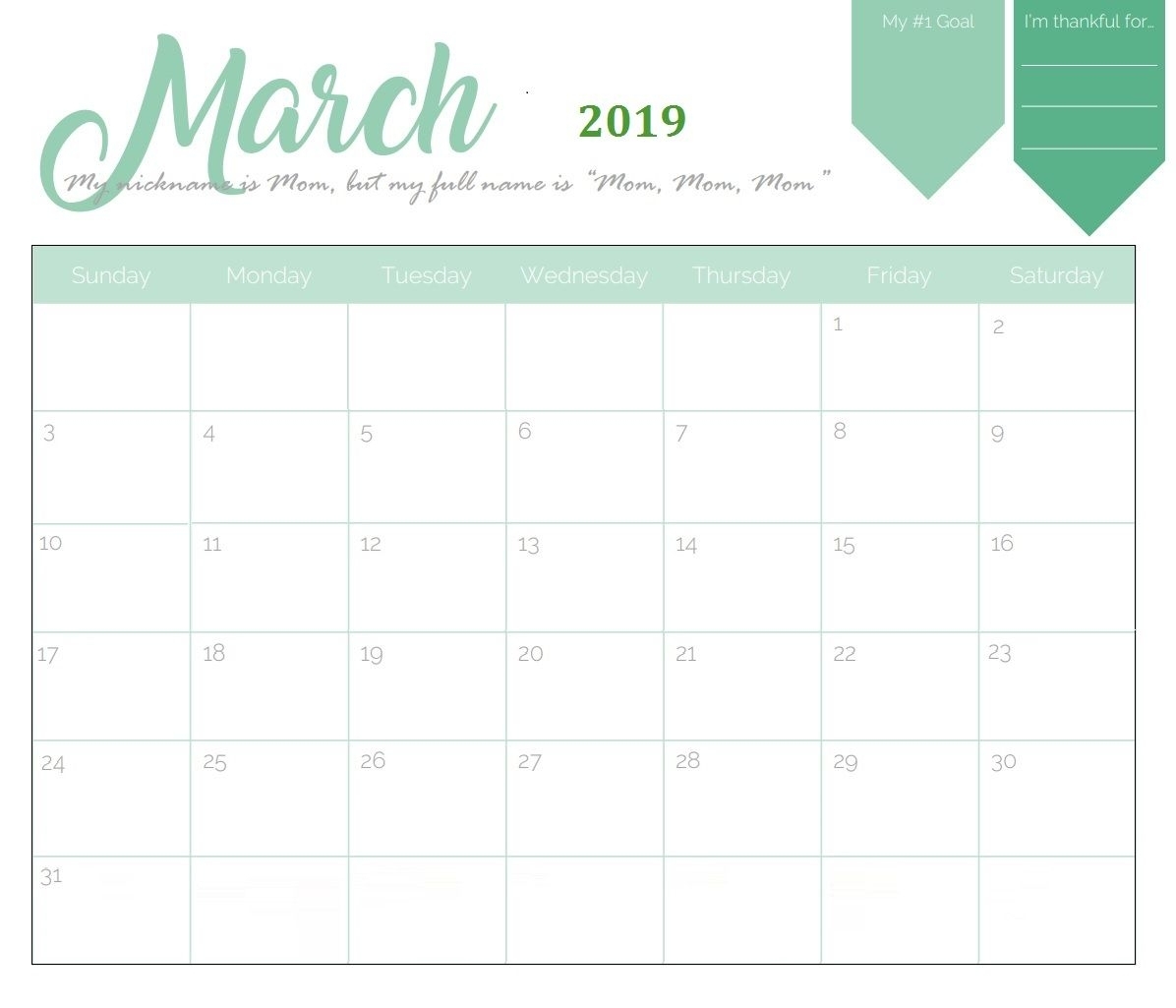 Printable Calendar 2019 Imom | Printable Calendar 2019 throughout Imom Calendar 2020