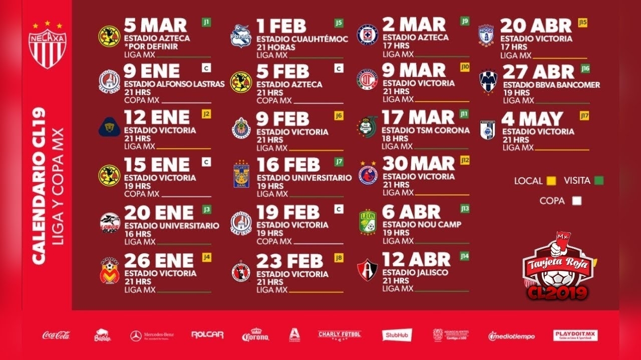 Calendario Liga Mx 2019 2020