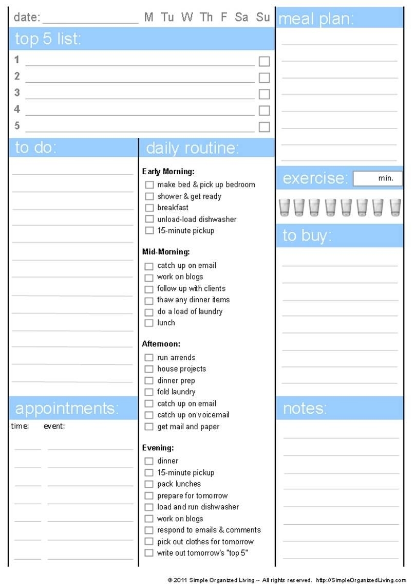 Schedule Template Ways To Get More Organized With Free Printables I with regard to Printable Pick Up Schedule Template
