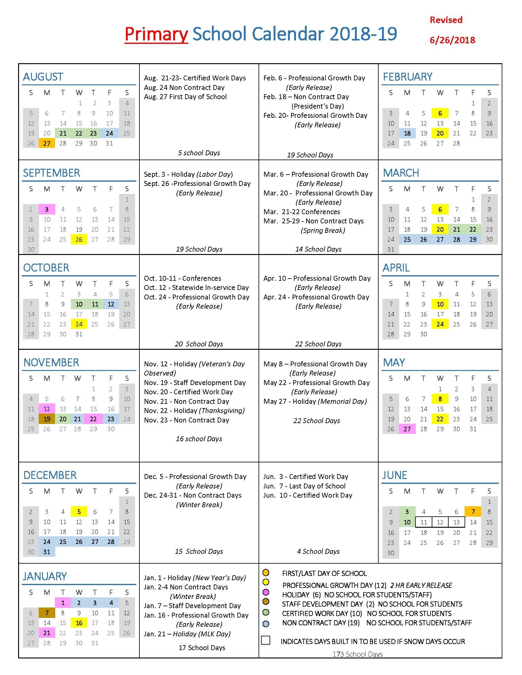 School Year Calendars / Wlwv School Calendars regarding Calendar With Special Days 2020