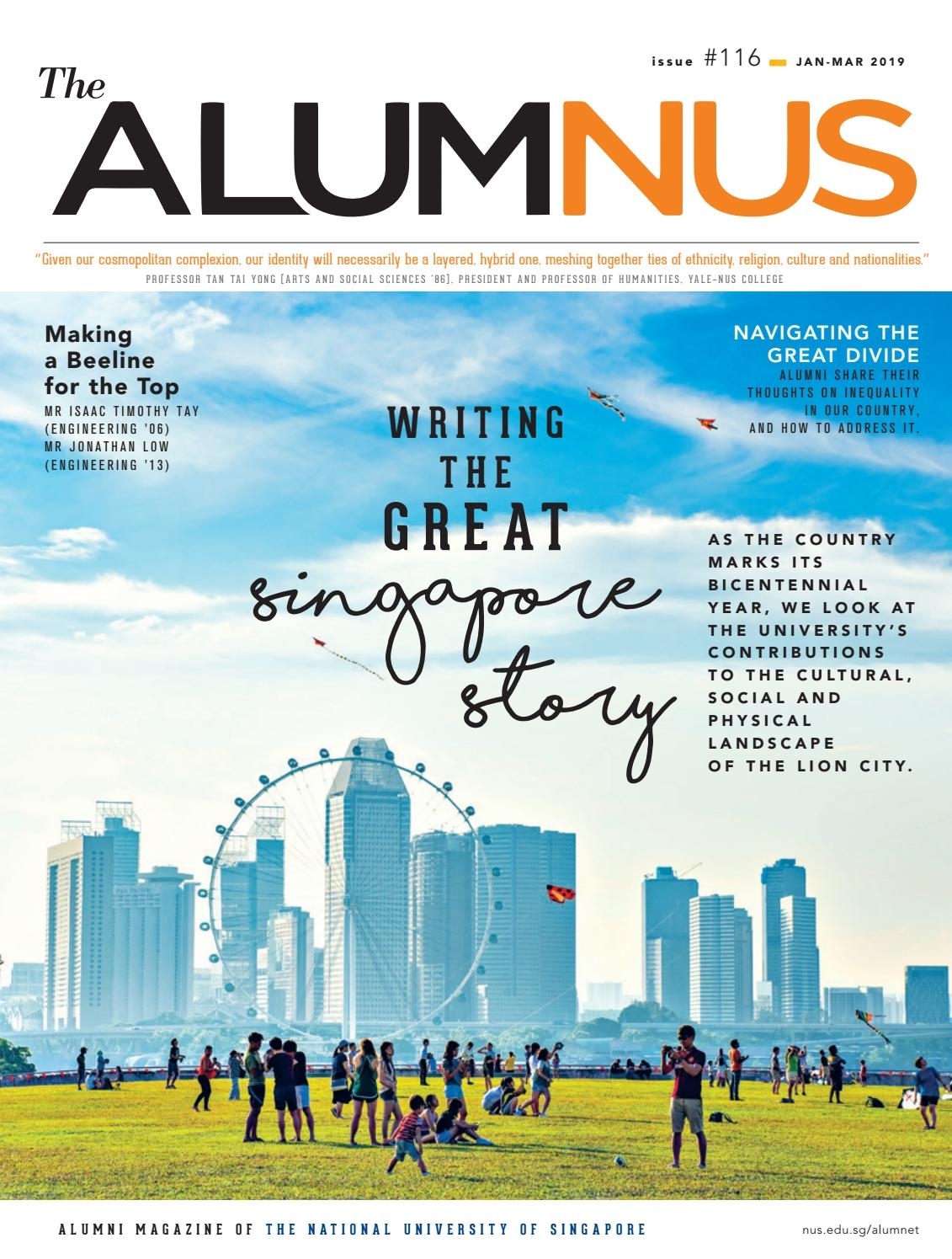 The Alumnus Jan - Mar 2019 with Acdemic Calender Nus 2020