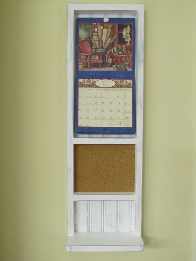 The Suzie Mini Calendar Holder 9 X 28 1/2 | Etsy inside 12 X 12 Wall Calendar Holder