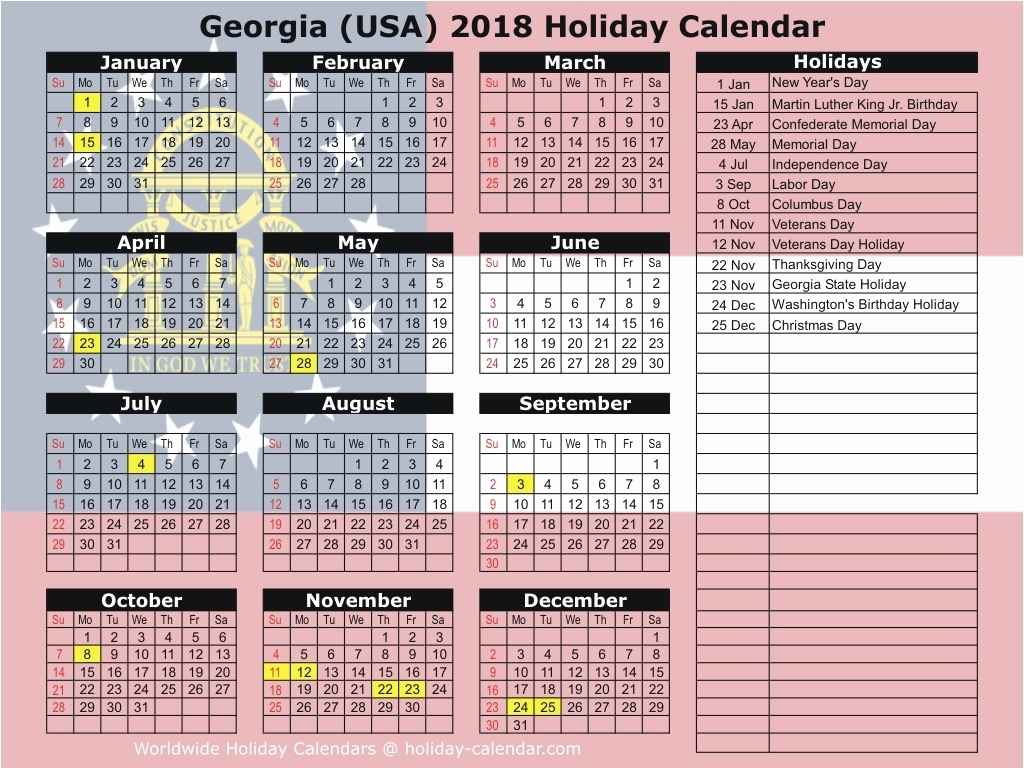 Uga Calendar 2019 Georgia 2019 2020 Holiday Calendar | Shyampooja regarding 2019-2020 Uga Academic Calendar