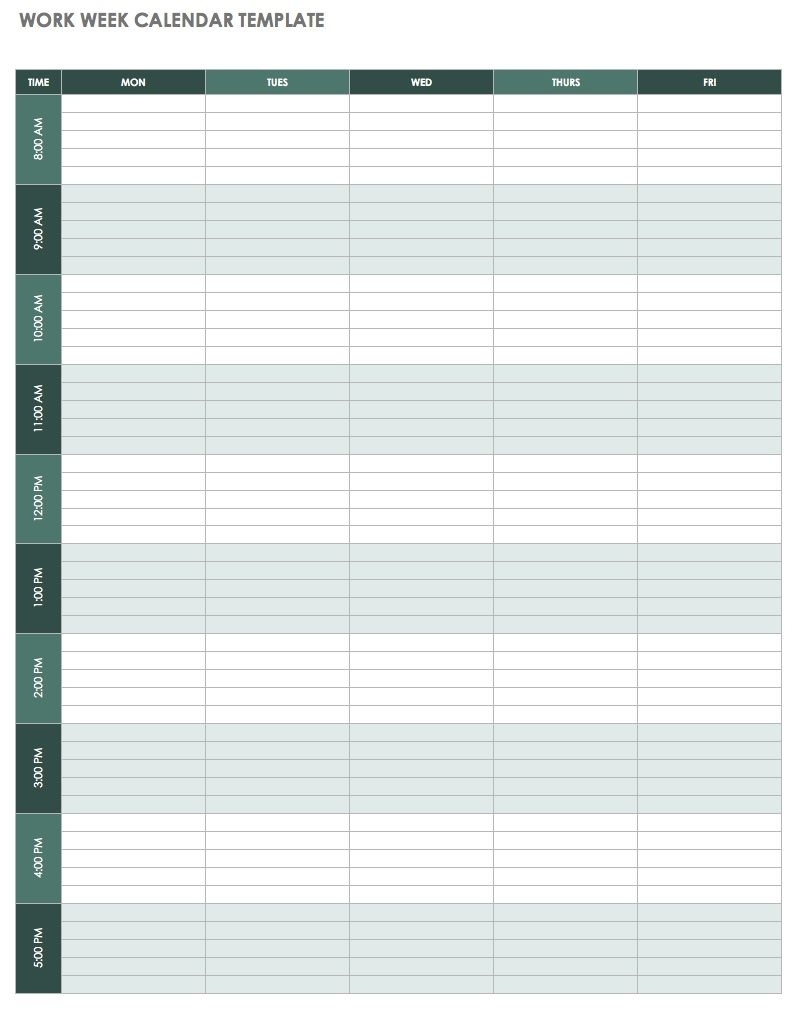 Weekly Calendar Template Excel | 2019 Calendar Template In One Pages throughout Free Printable Weekly Blank Calendar