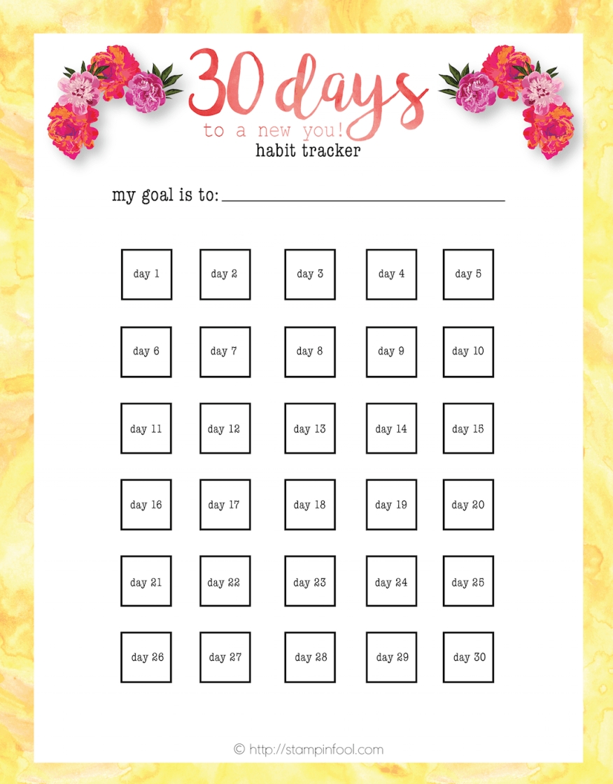 Free Printable 30 Day Calendars