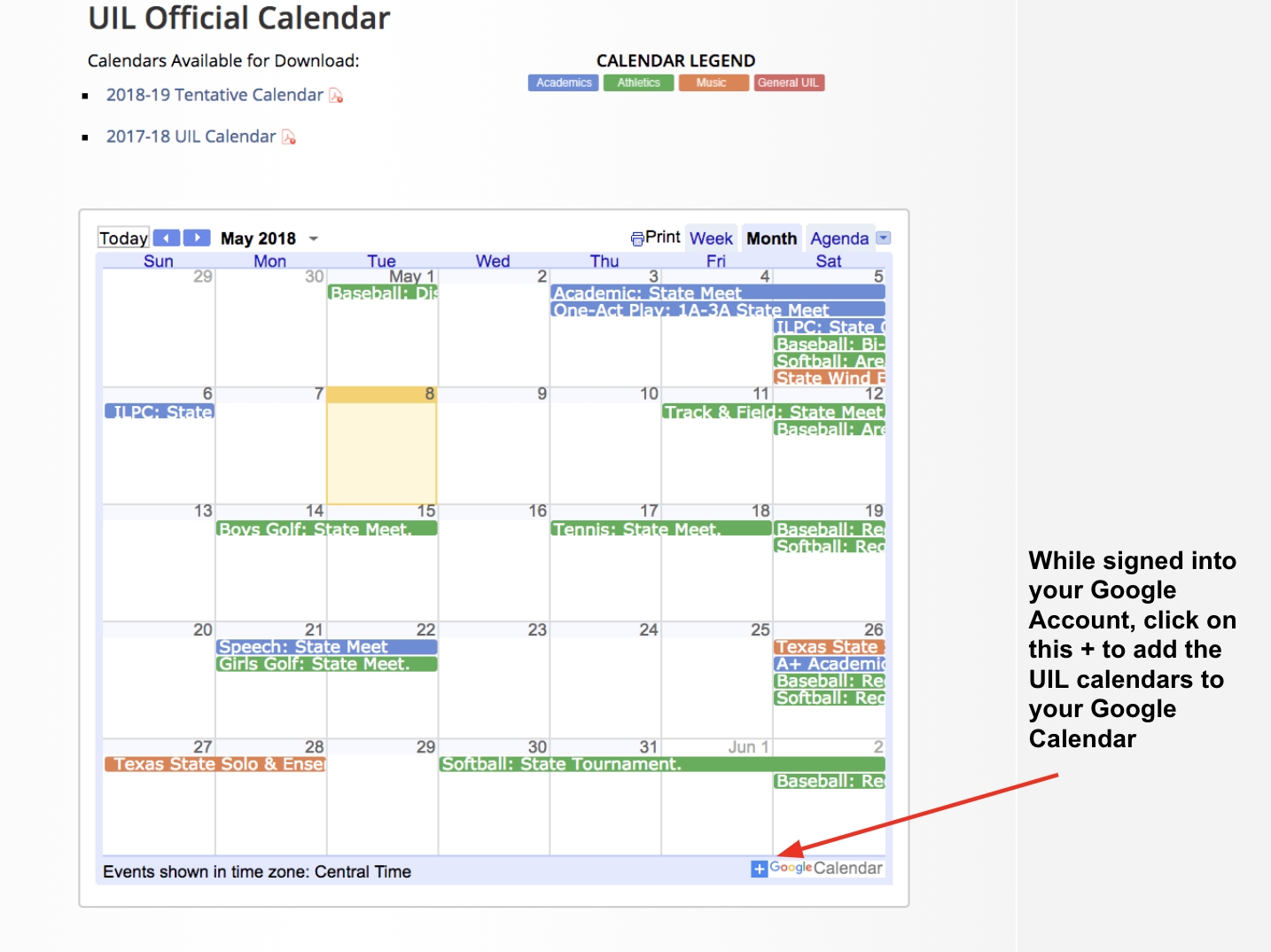 A Teacher&#039;s Guide To Google Calendar • Technotes Blog in 2020 Uil Calendar