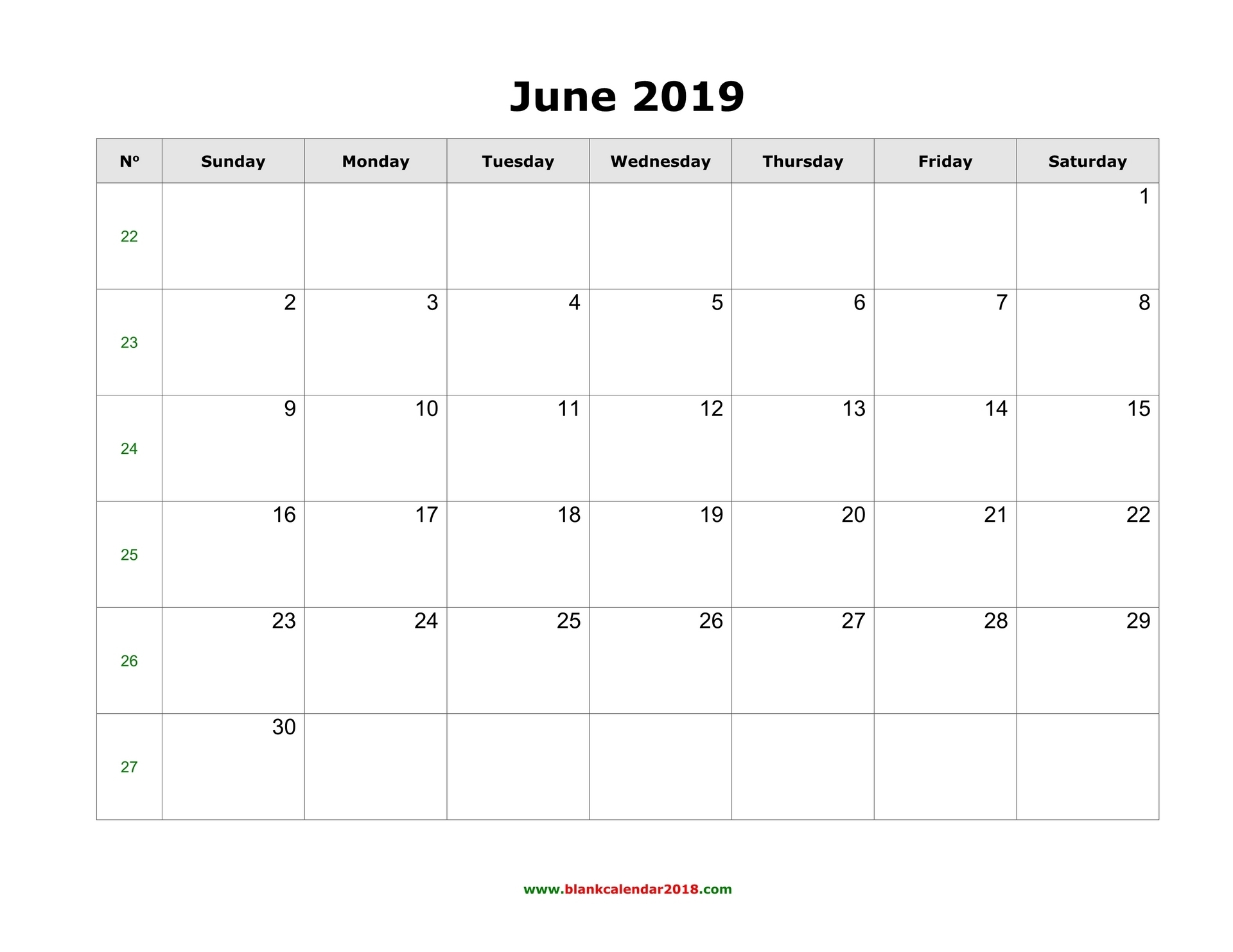 Blank Calendar For June 2019 intended for Editable Calendar July 2019-June 2020