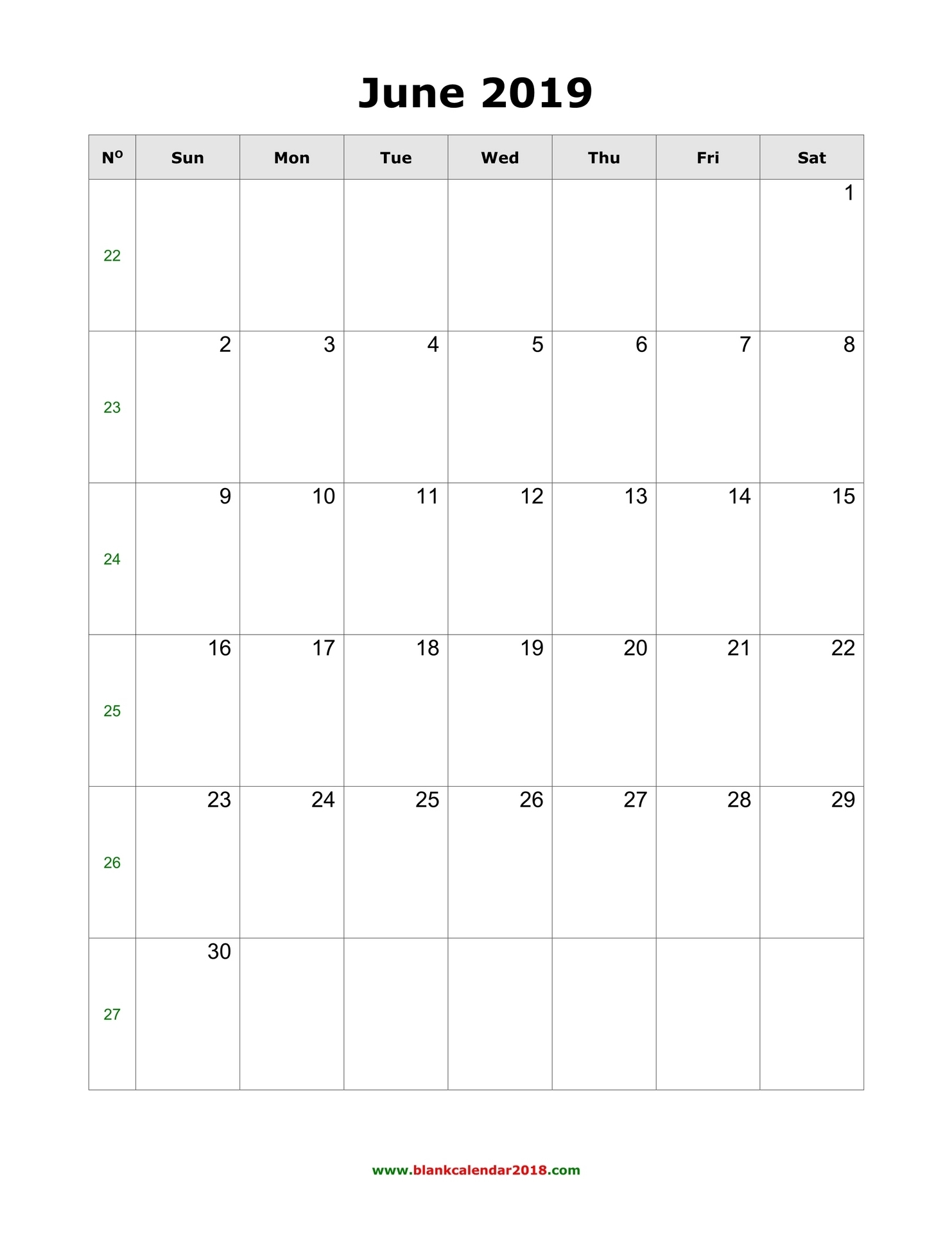 Blank Calendar For June 2019 pertaining to Editable Calendar July 2019-June 2020