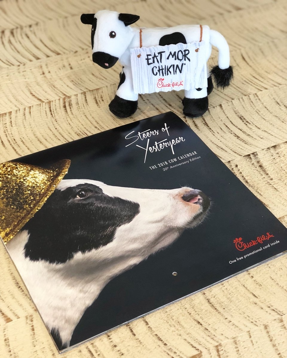 Cow Calendar Chick Fil A