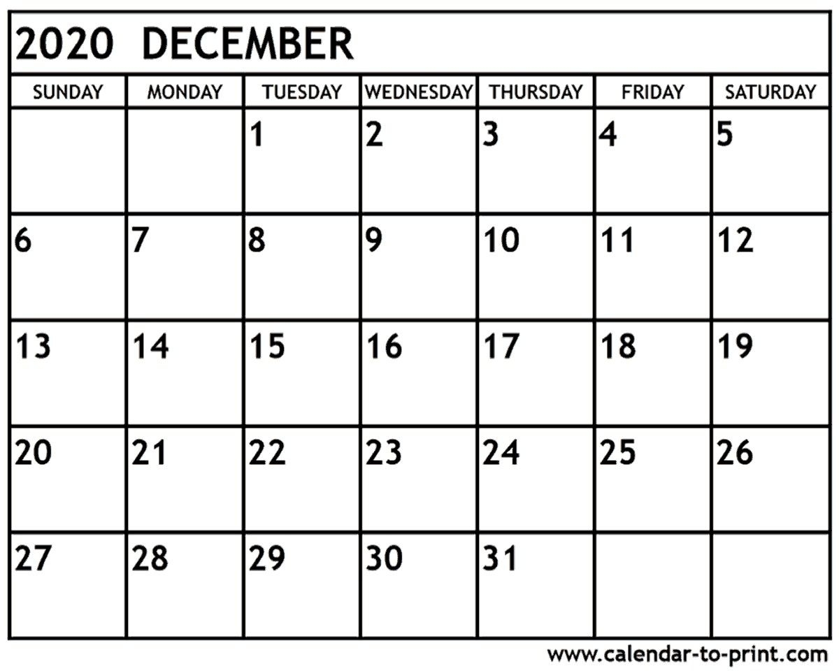 December 2020 Calendar Printable December 2020 Calendar 51 intended for Free Weekly Catholic Calendar 2020