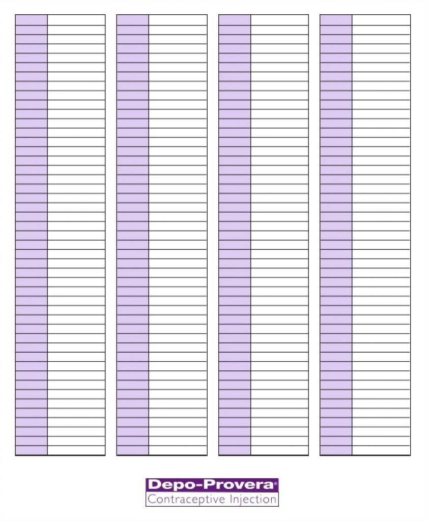 Depo Shot Chart - Pogot.bietthunghiduong.co regarding Depo Provera Perpetual Calendar To Print
